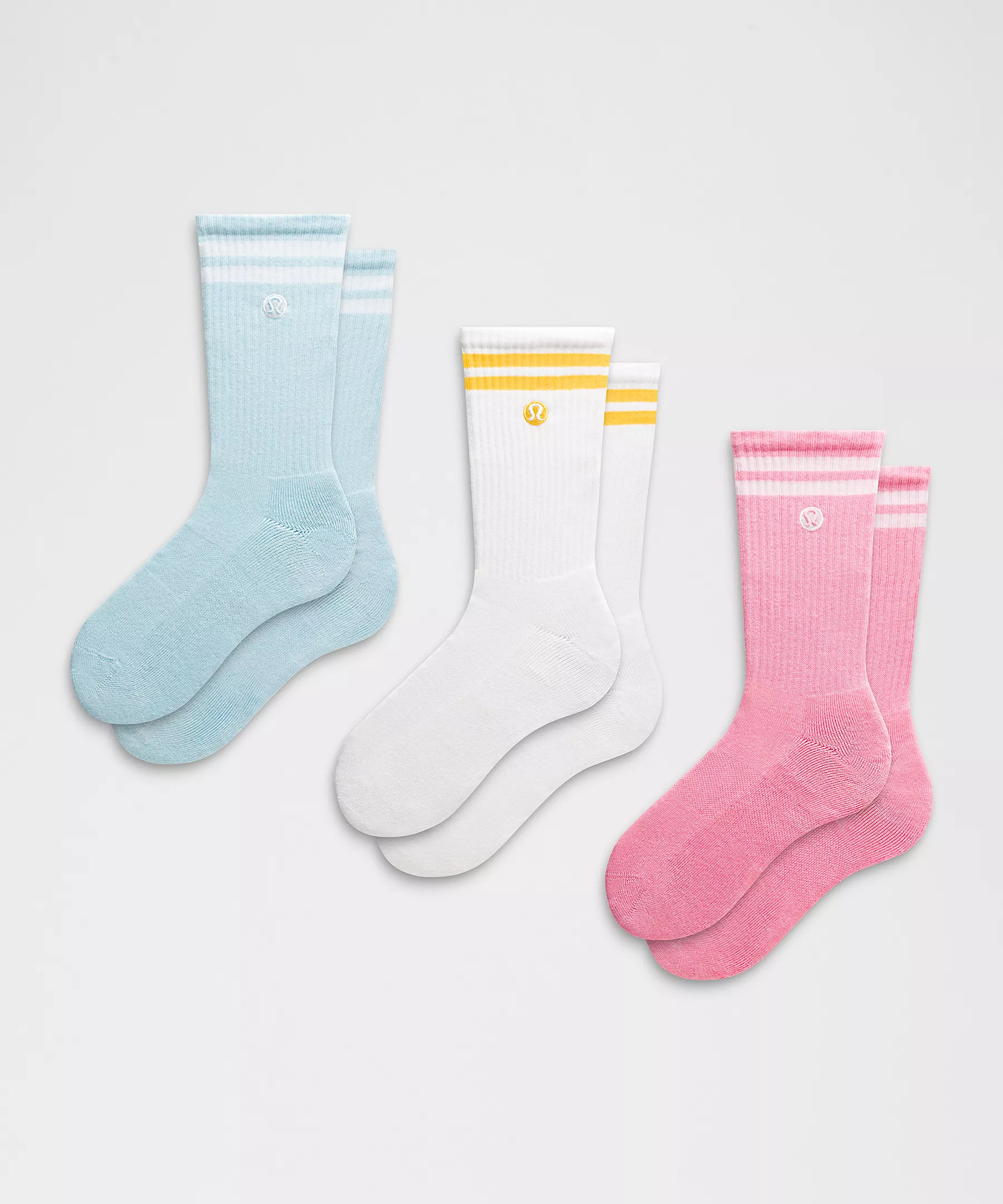 Unisex Daily Essential Crew Socks 3 Pack | Lululemon (US)