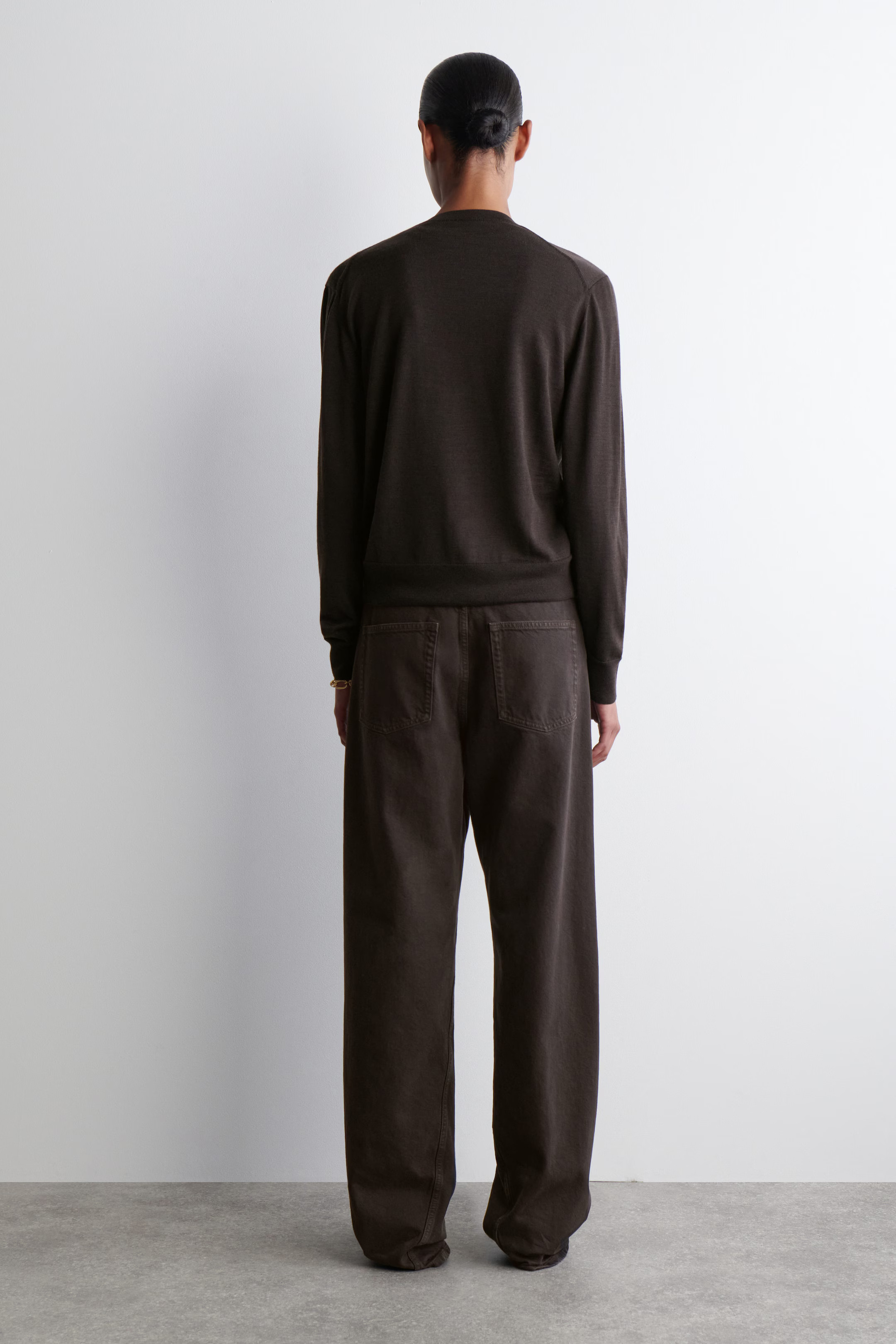 FACADE STRAIGHT-LEG JEANS - BROWN | COS | COS (EU)