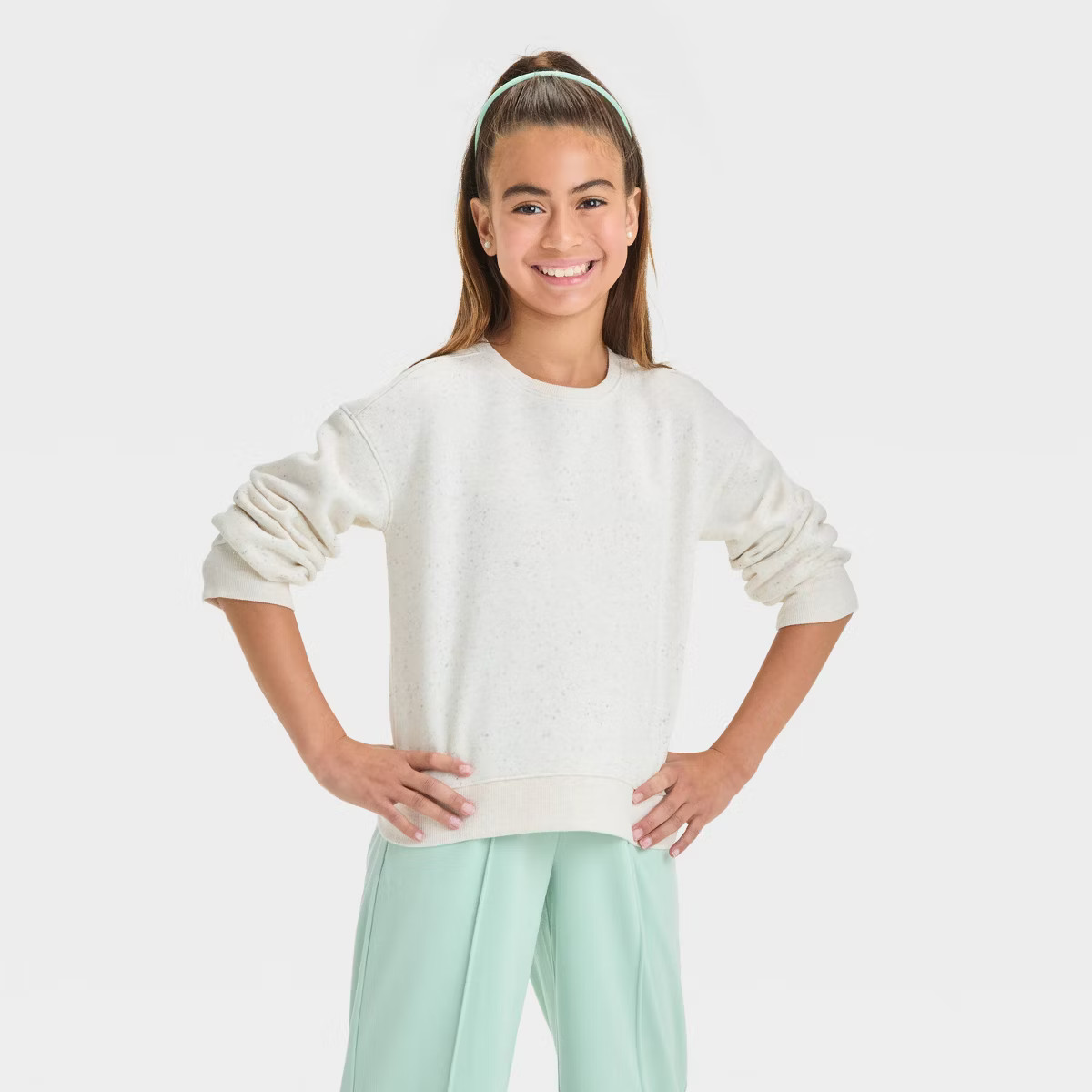 Girls' Fleece Crew Pullover Sweatshirt - Cat & Jack™ | Target