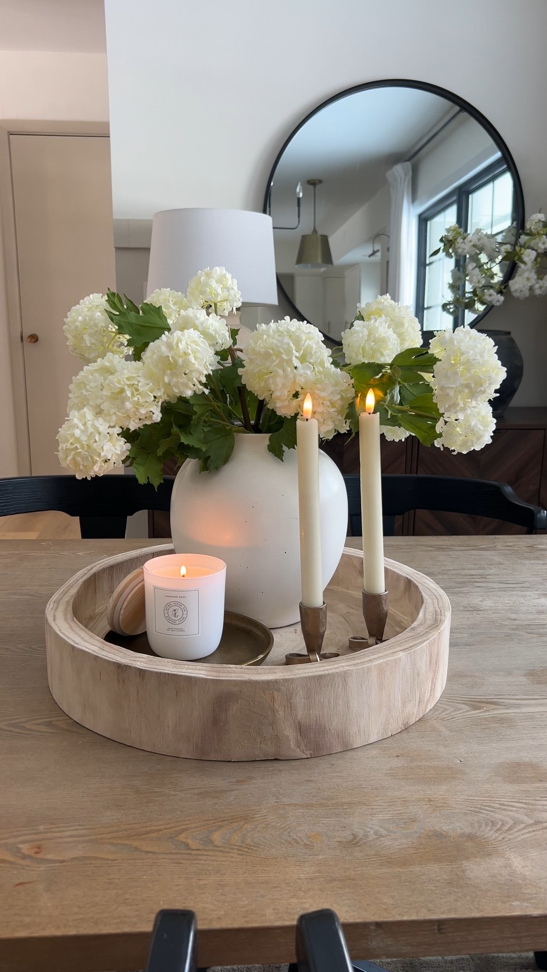 Spent centerpiece idea with this gorgeous wooden tray that is on sale! 

#LTKHome #LTKSaleAlert