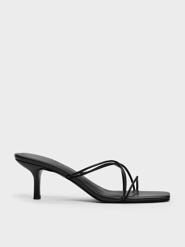 Strappy Heeled Sandals
    
         - Black | Charles & Keith UK