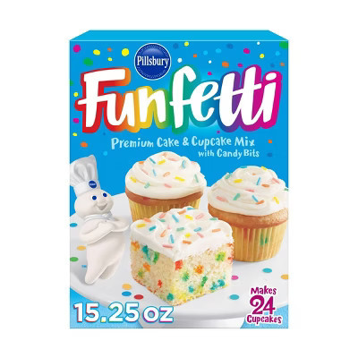 Pillsbury Funfetti Premium Cake & Cupcake Mix - 15.25oz | Target