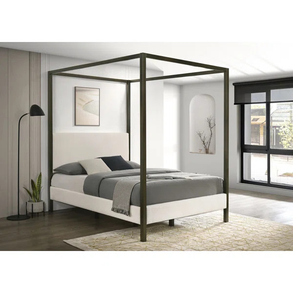 Tibold Upholstered Canopy Bed | Wayfair North America