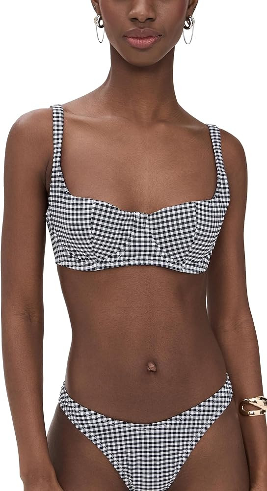 Good American Women's Gingham Balconette | Amazon (US)