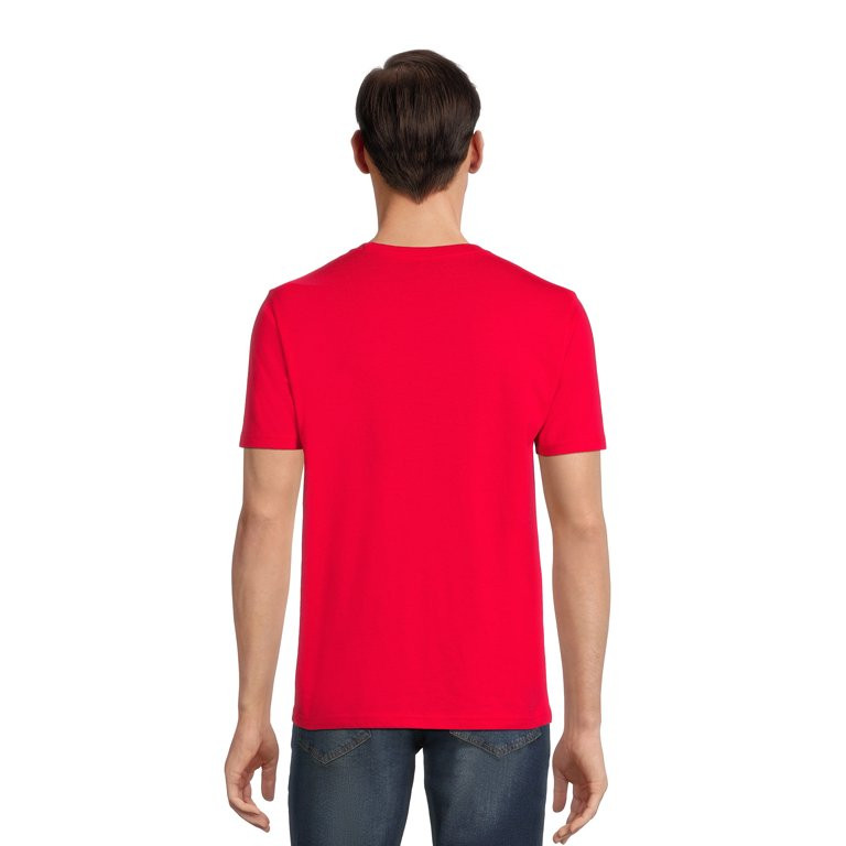 Men's Christmas Santa Believe Graphic Tee, Winter Short Sleeve T Shirt from Holiday Time, Sizes S... | Walmart (US)