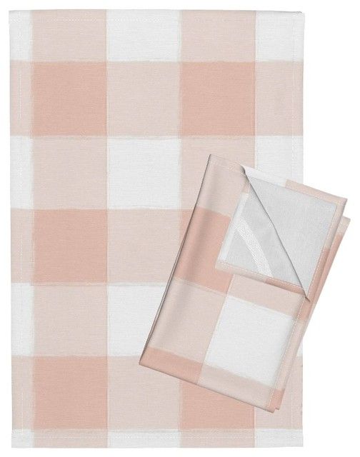 https://www.houzz.com/product/110673628-pink-gingham-linen-cotton-tea-towels-set-of-2-farmhouse-dish | Houzz 