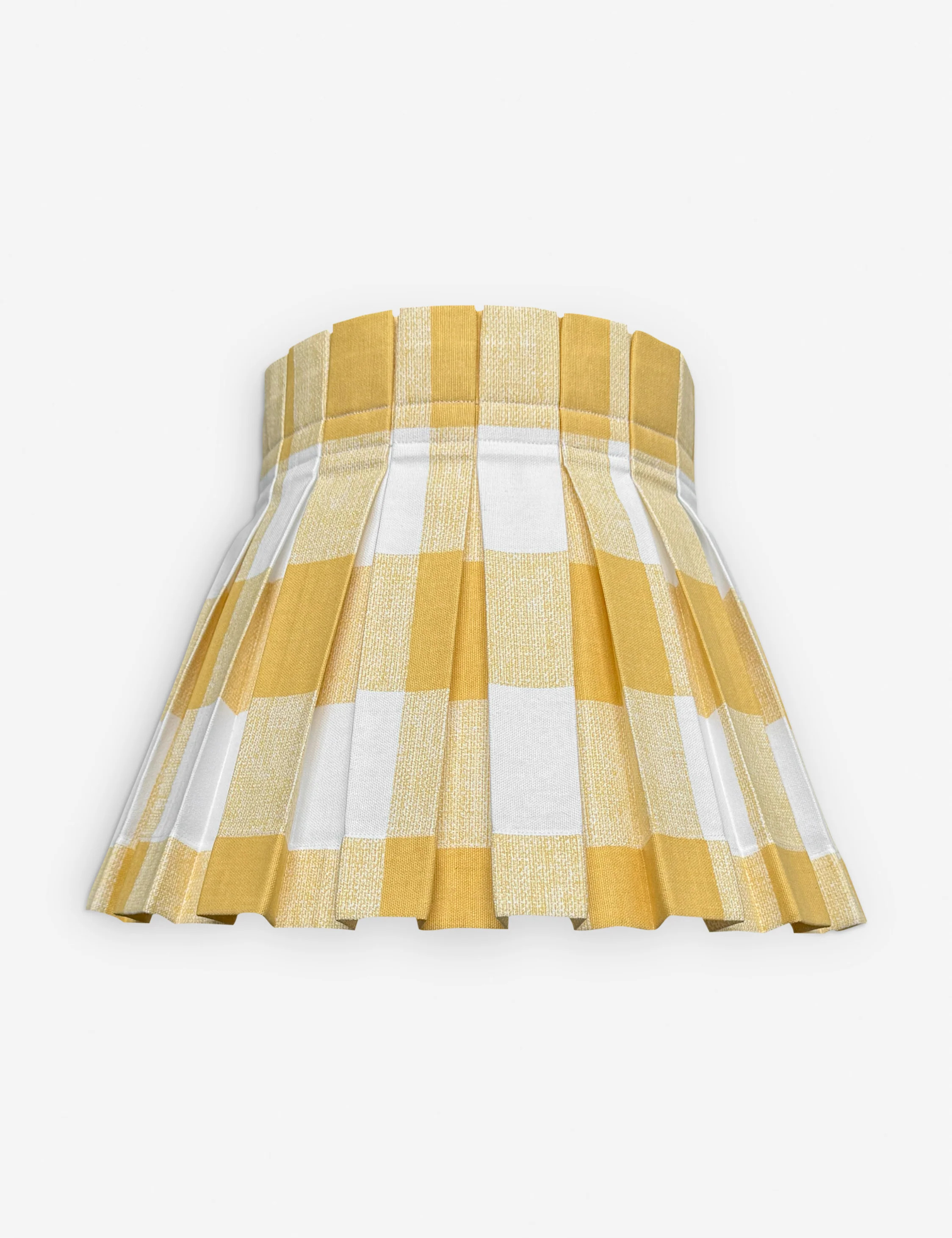 Plaid Classic Box Pleat Lampshade by Cielle Home | Lulu and Georgia 