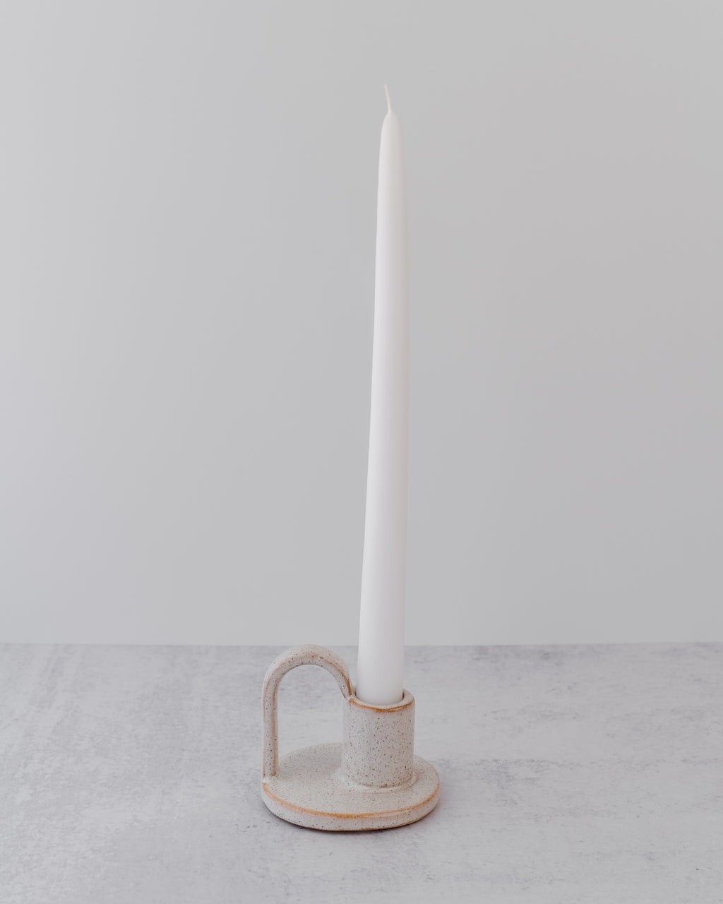 Stoneware Taper Holder | Mitch Allen Interiors