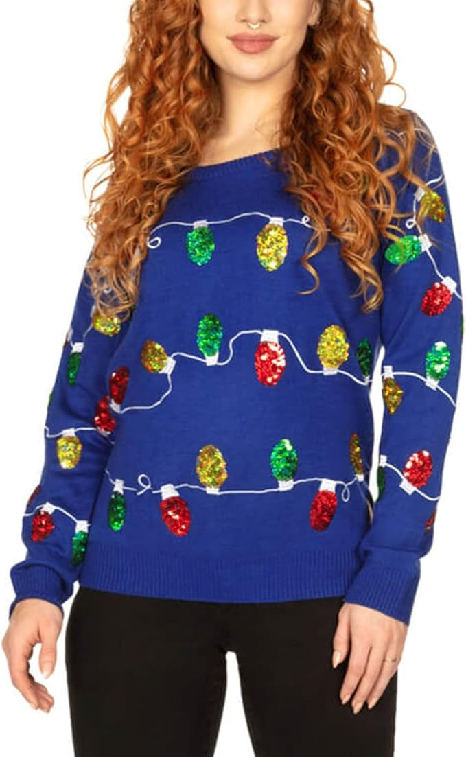 Tipsy Elves Women's Christmas Sweaters - Women's Ugly Christmas Sweaters - Embellished Winter Hol... | Amazon (US)