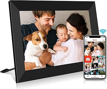 FRAMEO Smart Digital Picture Frame WiFi Cloud 10.1 Inch HD 1280x800 IPS Touch Screen Digital Fram... | Amazon (US)