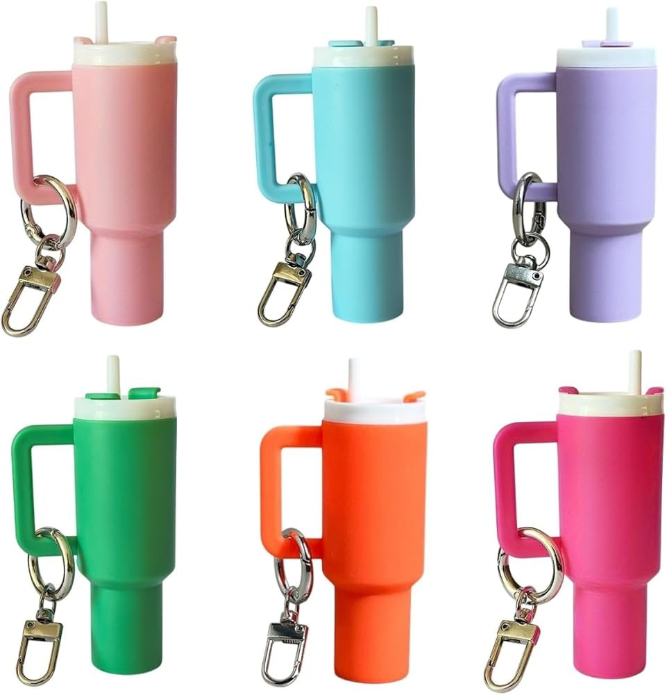 Mini Cup Keychain, Mini Tumbler Keychain, Detachable Small Cup Keychain for School Bag Key Ring o... | Amazon (US)
