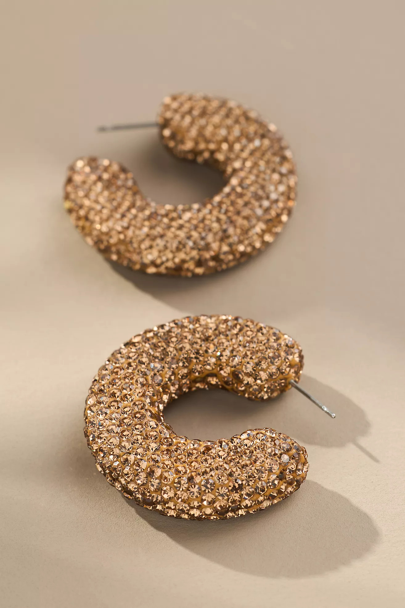 Pavé Hoop Earrings | Anthropologie (US)