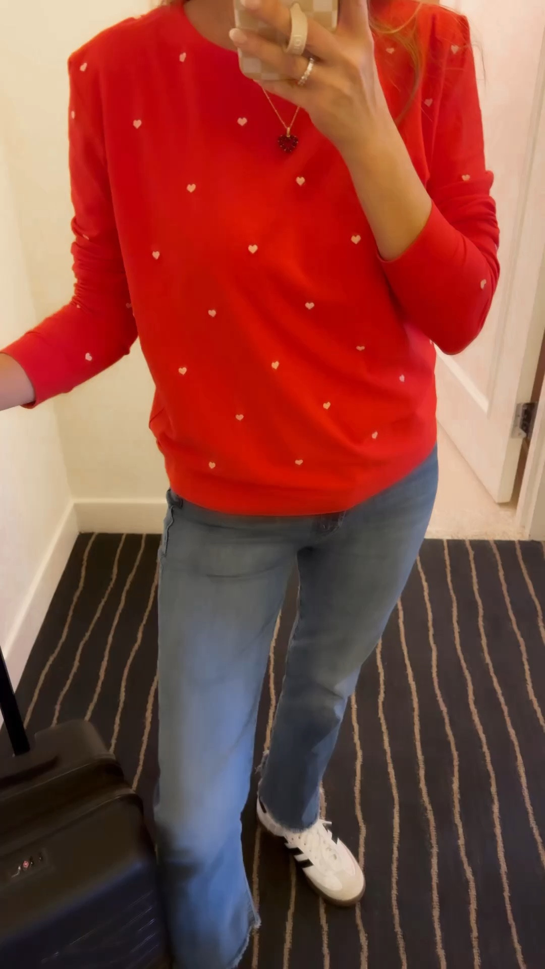 Cute little Valentine’s Day top. Adorable embroidered her wearing a small.

#LTKMostLoved #LTKfindsunder100 #LTKSeasonal