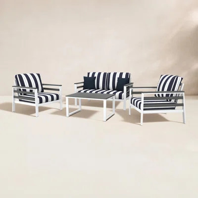 Townsend 4 Person Seating Group With Sunbrella® Cushions | Wayfair North America