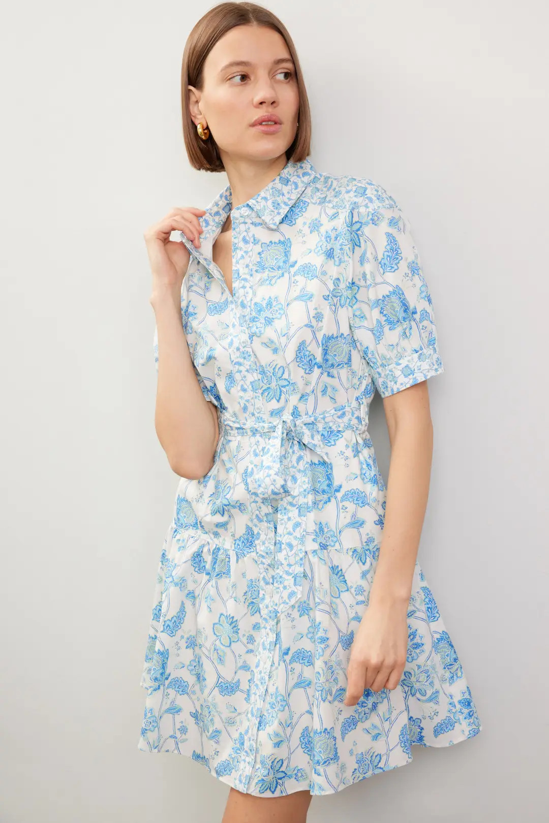 Puff Sleeve Shirt Dress | Rent the Runway