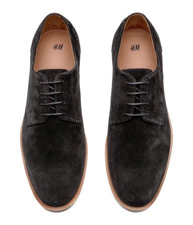 H&M Suede Derby Shoes $34.99 | H&M (US)