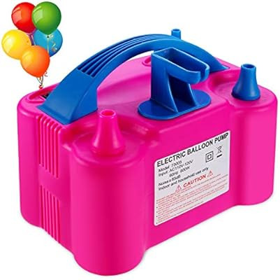 Electric Air Balloon Pump and Balloon Tying Tool In One, Portable Dual Nozzle Electric Balloon Bl... | Amazon (US)