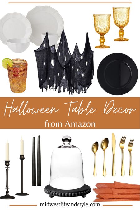 Halloween Tablescape Decor #halloween #falltaescape #halloweenparty #halloweendecor 

#LTKSeasonal #LTKHalloween #LTKhome