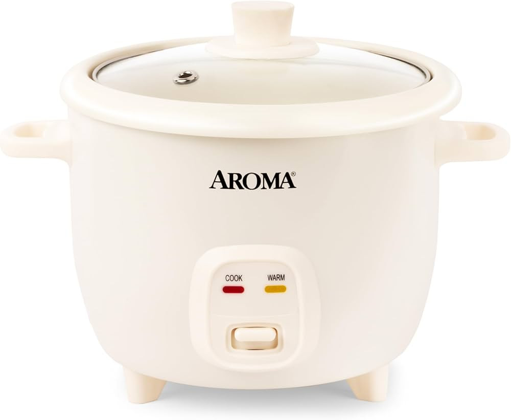 AROMA CoreCoat Pot-Style Rice Cooker with One-Touch Control and Non-Stick Ceramic Coating (6 Cups... | Amazon (US)
