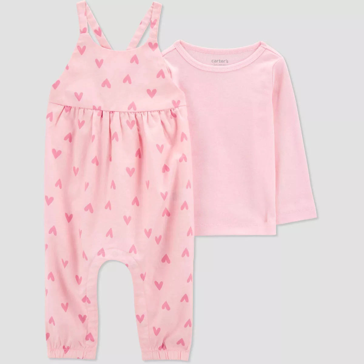 Carter's Just One You® Baby Girls' Heart Overalls - Pink | Target