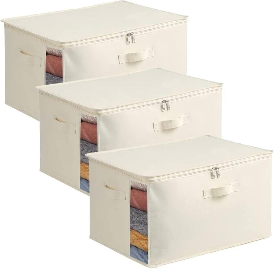 Closet Organizer and Storage Clothes Bags for Comforter Blanket Sweater Organization with Dual Zi... | Amazon (CA)