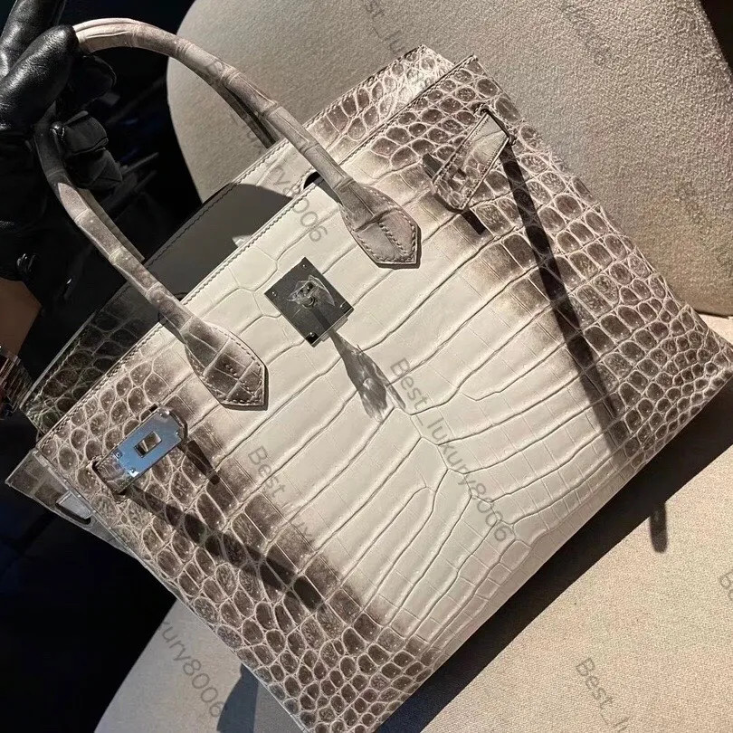 All handmade handbag Brand Designer Bag 25cm 30CM 35CM Original Himalayan Nile Crocodile skin dia... | DHGate