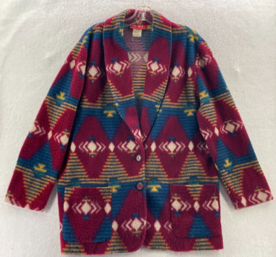 Vintage IVY Wear Sweater Womens Large Cardigan Knit 90s AZTEC SOUTHWESTERN  | eBay | eBay US