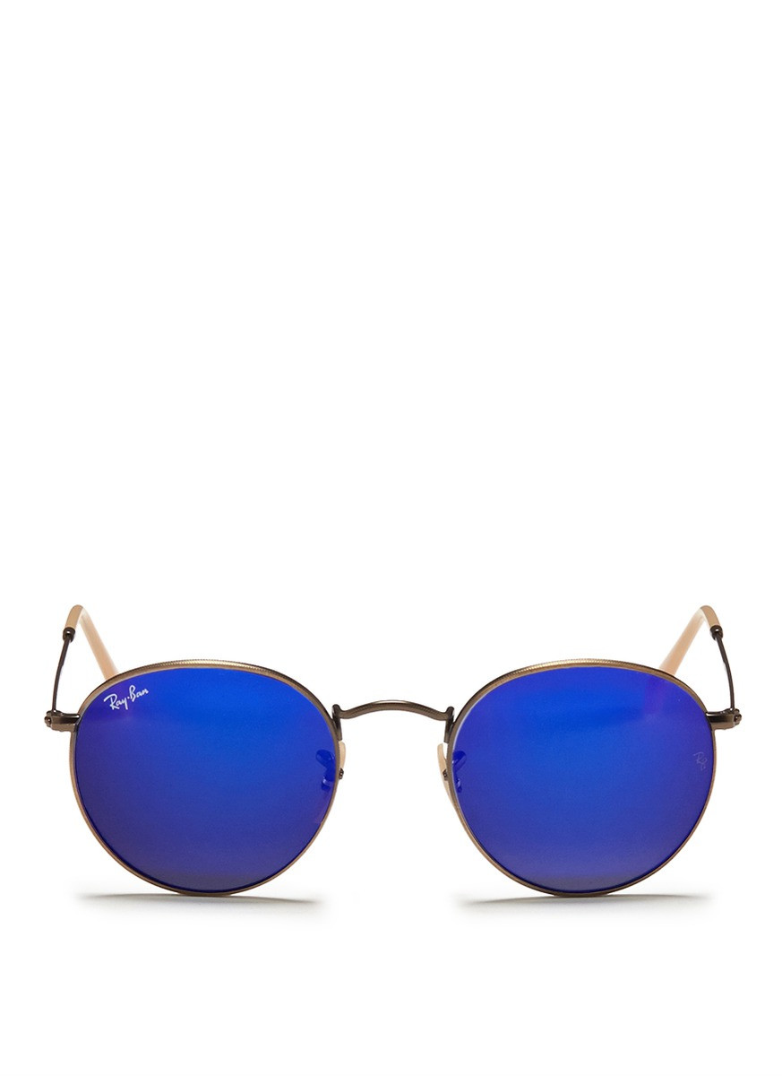 Round metal mirror sunglasses | Lane Crawford (Global)