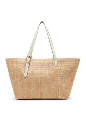 Anne Klein Straw Tote with Pouch | Belk