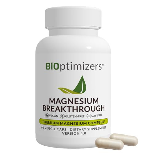 BIOptimizers Magnesium Breakthrough Supplement 4.0-7 Forms of Mg: Glycinate, Malate, Citrate, and More - Natural Support for Sleep and Cognitive Function - 60 Capsules- Calming Vitamins Complex | Amazon (US)