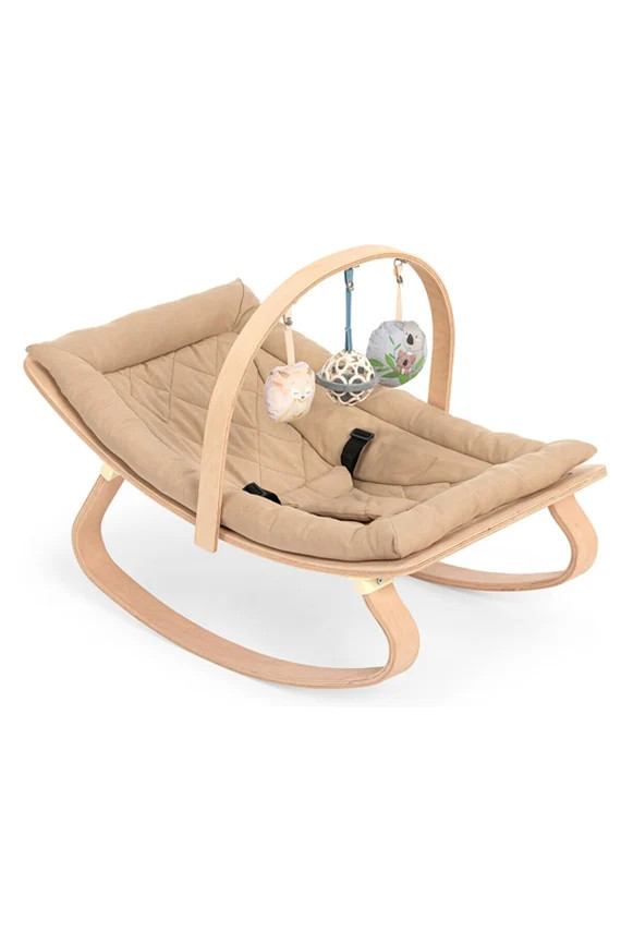 Natural Wood Baby Rocker Bouncer Rocking Chair Swing | Etsy | Etsy (US)