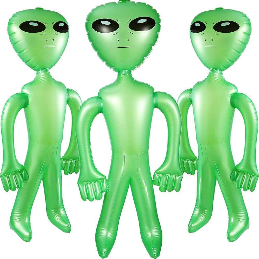 BBTO 3 Pcs Alien Inflates Inflatable Alien Jumbo Alien Blow up Toy for Party Decorations, Hallowe... | Amazon (US)