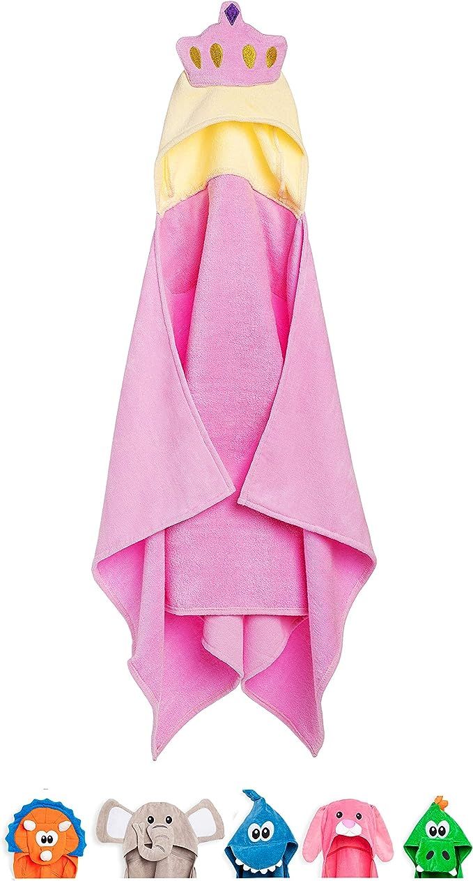TheCroco Premium Hooded Towel for Kids: Ultra Soft, 100% Cotton, Super Absorbent & Thick, and Exc... | Amazon (US)