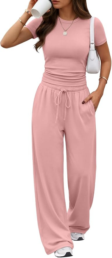 Trendy Queen Women's 2 Piece Matching Summer Lounge Set with Pockets | Amazon (US)