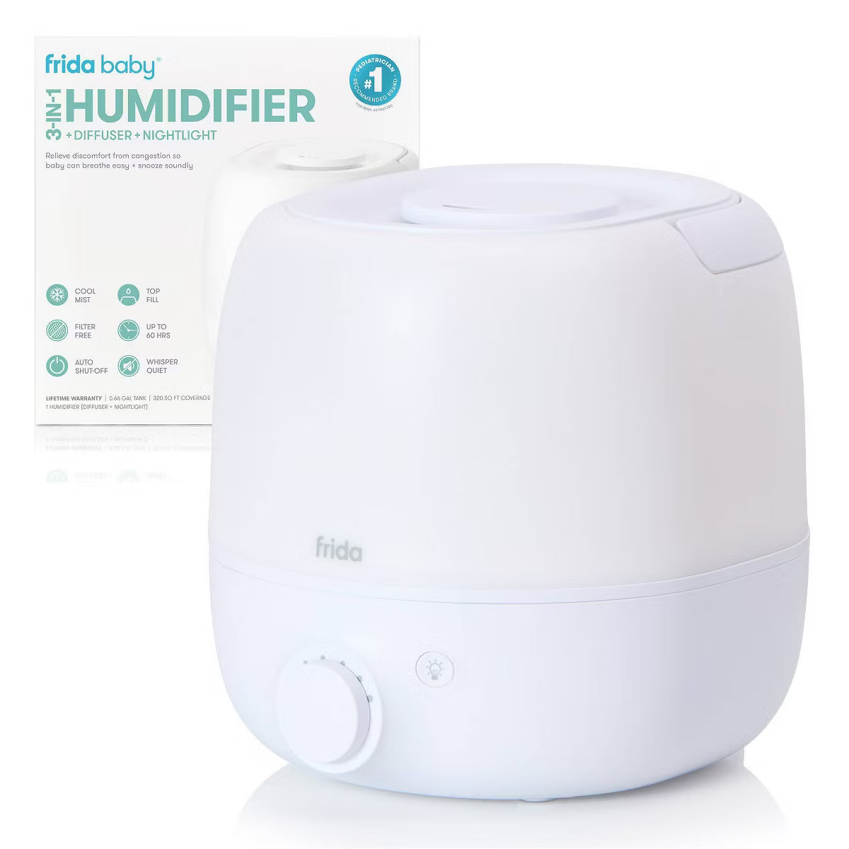 Frida Baby 3-in-1 Humidifier with Diffuser and Nightlight - White | Target