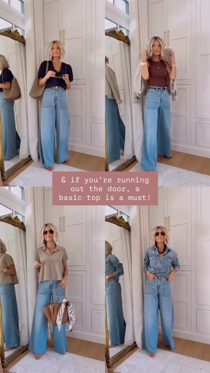 These basic pieces are all 10/10! I love mixing highs and lows and so many of these are affordable, and these jeans are Target!

Loverly grey, wide leg jeans outfit, fashion finds for women fall, outfit inspo for fall, autumn outfit ideas

#LTKSeasonal #LTKootd #LTKWorkwear