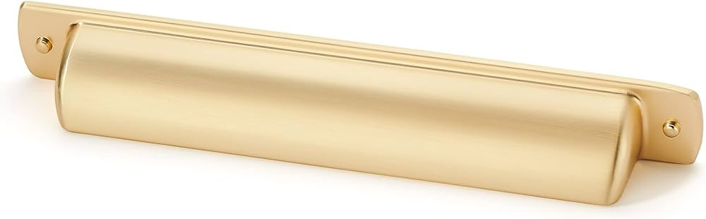 khtumeware 2 Pack 5" Drawer Pulls Brushed Gold Cabinet Cup Pulls Kitchen Hardware Cabinet Handles... | Amazon (US)