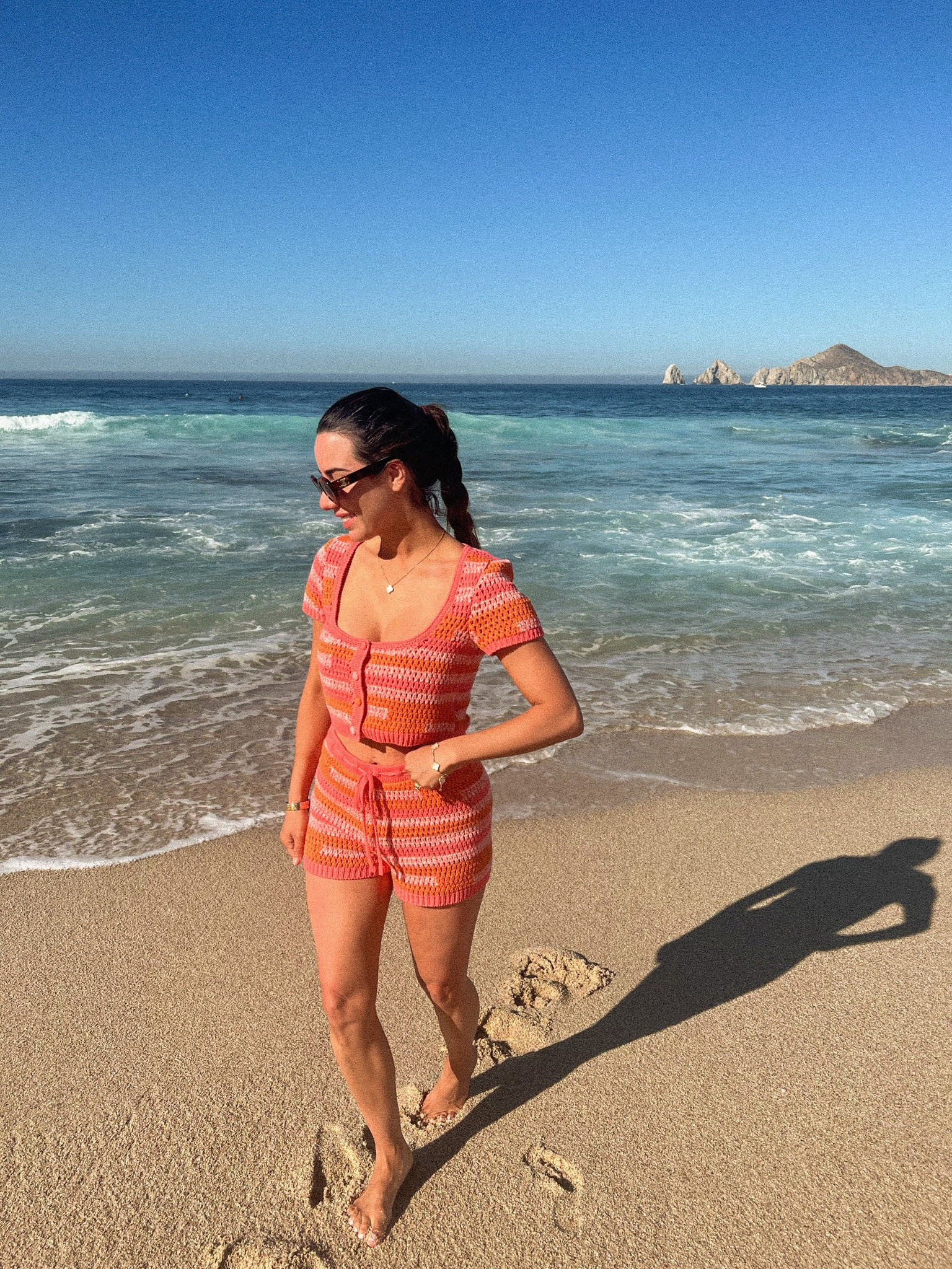 The cutest crochet set! So cute over a bathing suit or just by itself 🧡 #cabo #resortwear #revolve 

#LTKtravel #LTKSeasonal #LTKswim