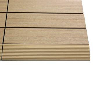NewTechWood 1/6 ft. x 1 ft. Quick Deck Composite Deck Tile Straight Fascia in Canadian Maple (4-Piec | The Home Depot