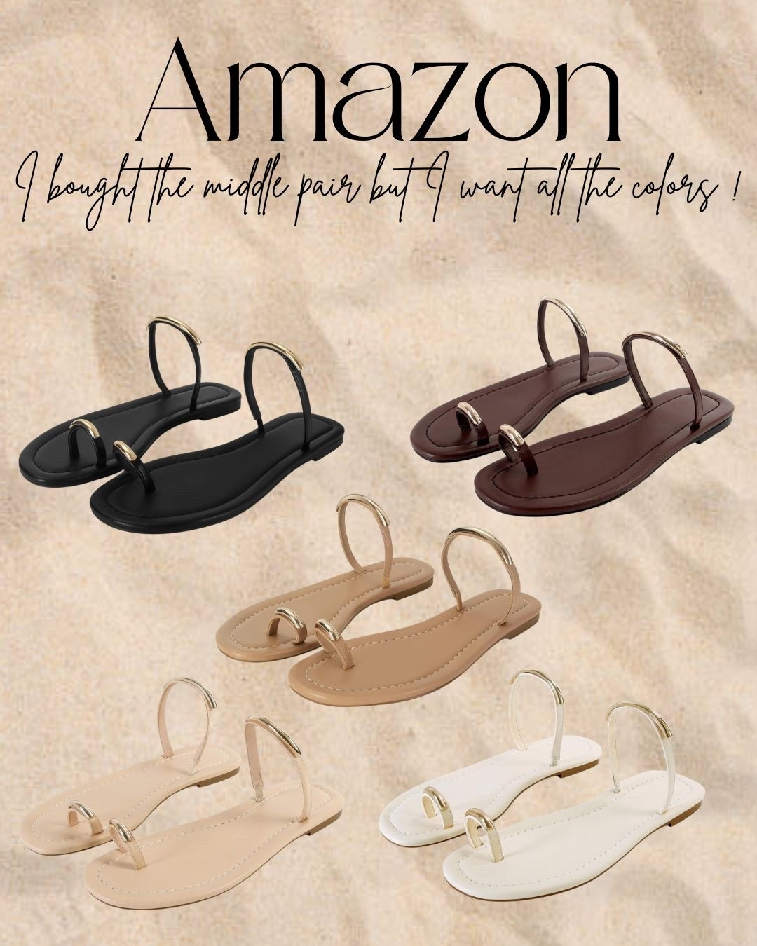 These are so cute I may have to grab the chocolate brown too !! 
#amazon #sandals