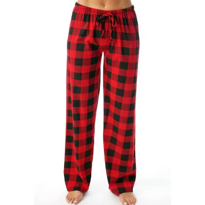 Just Love Womens Buffalo Plaid Knit Jersey Pajama Pants Buffalo Check | Target