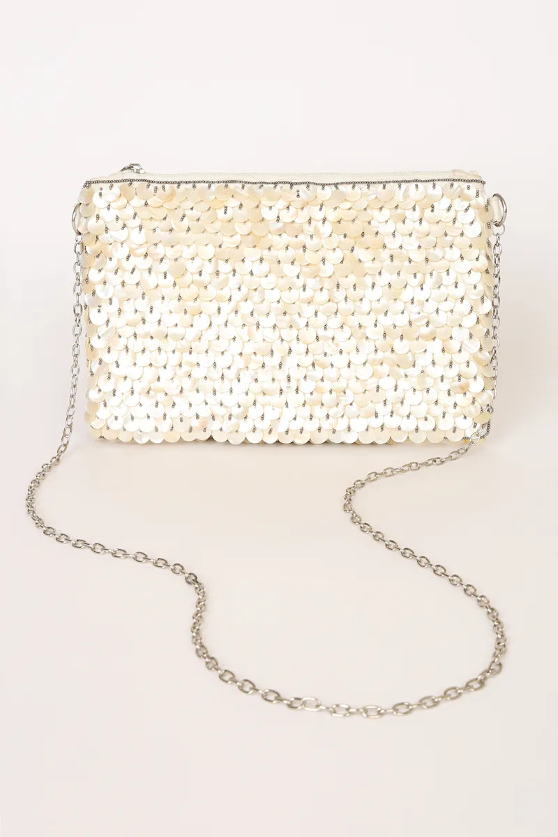 Serene Sunsets Ivory Capiz Shell Crossbody Clutch | Lulus (US)