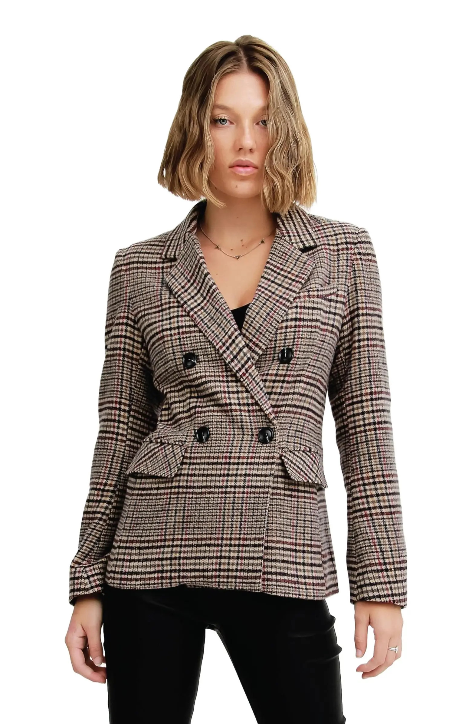 Piccadilly Wool Blend Plaid Blazer | Nordstrom