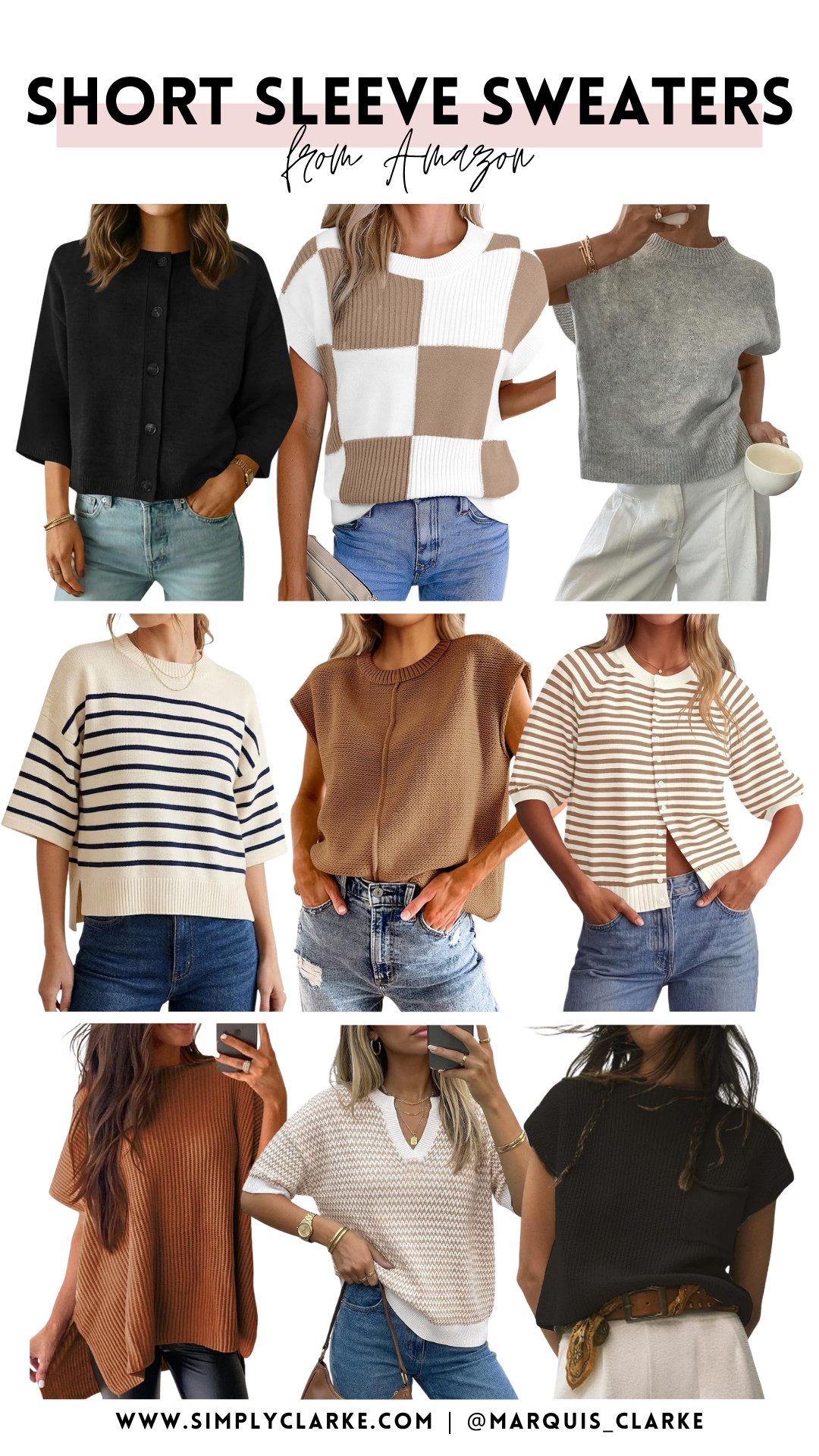For when you want fall outfits but the weather still says summer! These Amazon short sleeve sweaters are the cutest in-between option! From classic stripes to neutral knits and button-front styles, just add your favorite jeans for an easy everyday look. Shop them all below!

Amazon short sleeve sweaters - fall transition outfits - Amazon fashion finds - striped sweater - short sleeve cardigan - neutral knit tops - casual fall outfits - sweater weather style

 

 #LTKootd #LTKmomlife #LTKSeasonal