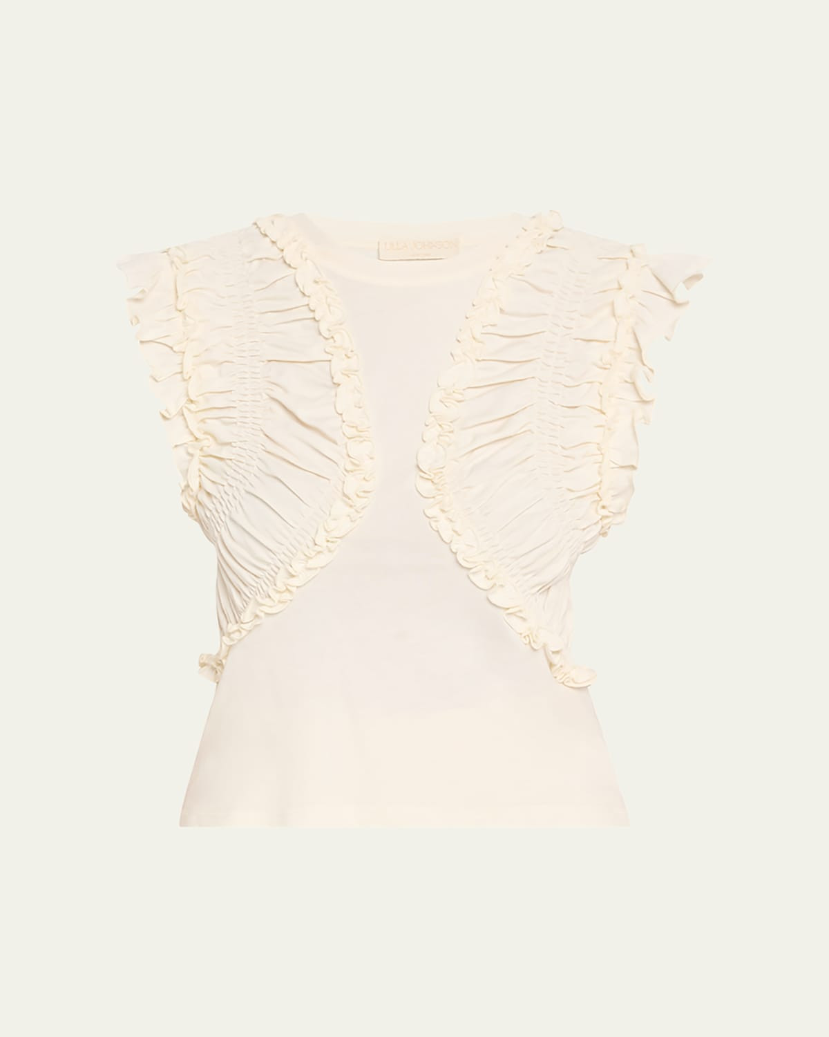 Val Sleeveless Ruffled Top | Bergdorf Goodman