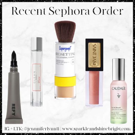 I can’t stay away from Sephora! Here is what I ordered recently 

Scent and Shades: 
Clean reserve spray: Sel Santal 
Supergoop! Powder: Medium
Saint Jane Lip Oil: Cloud


#LTKFind #LTKunder50 #LTKbeauty