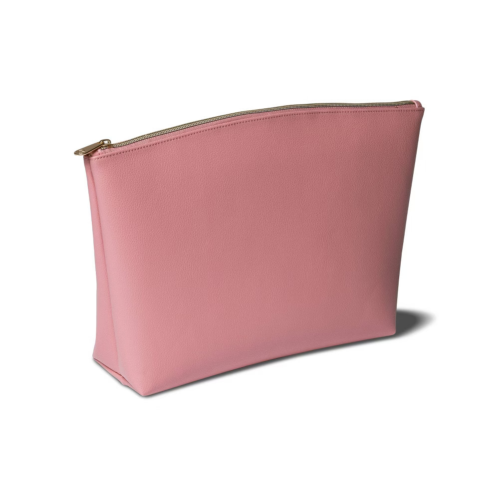 Sonia Kashuk Large Travel Pouch - Pink Faux Leather | Target