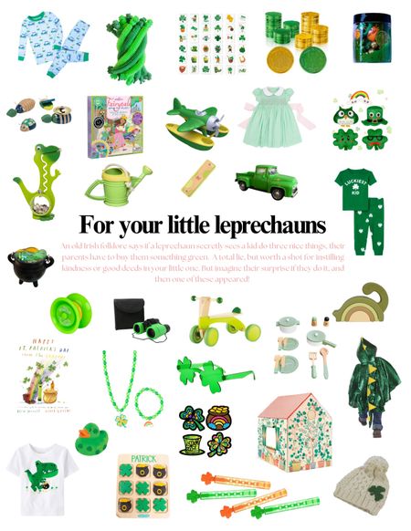 Green gifts for your little leprechauns. 

#LTKkids #LTKSeasonal