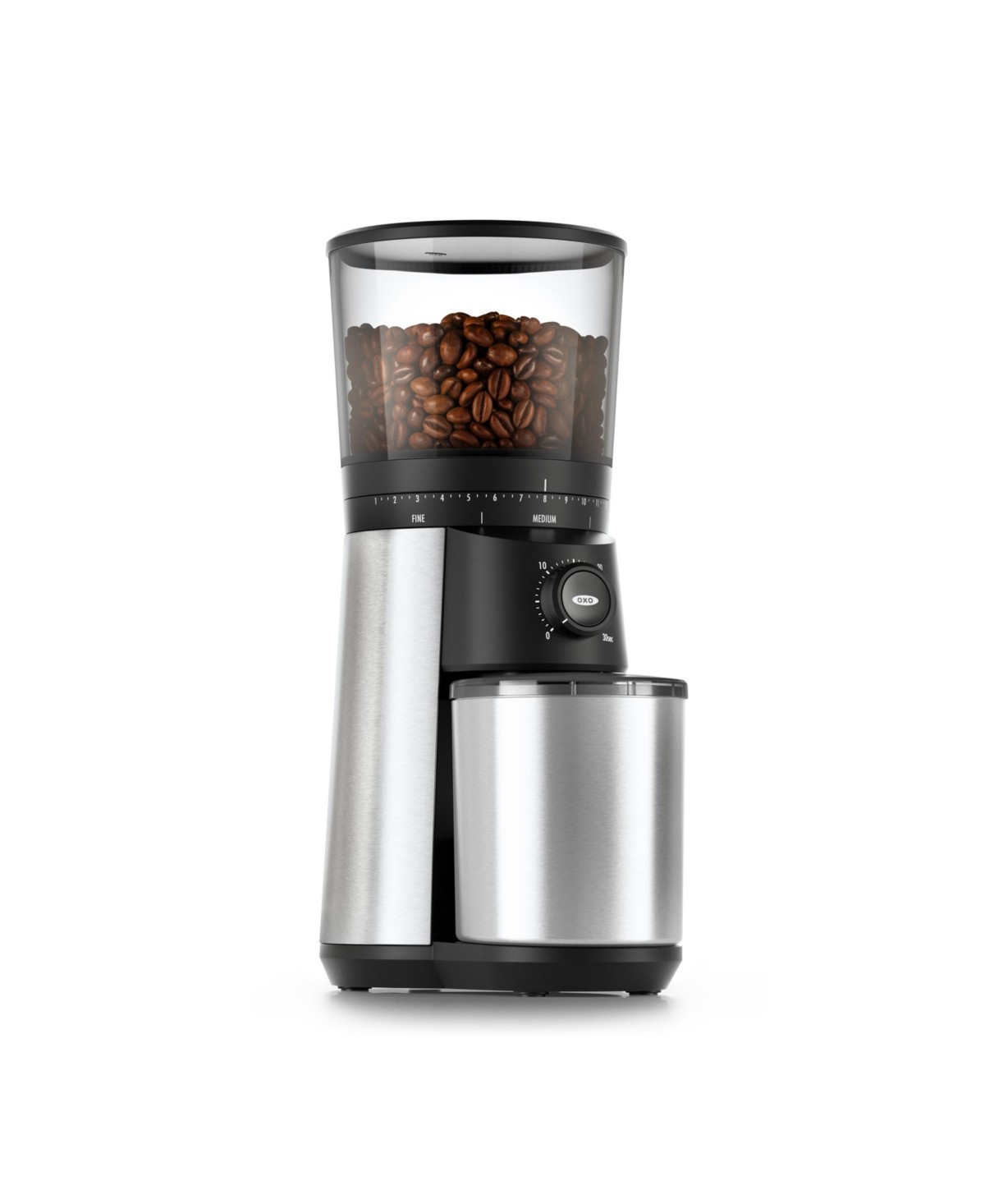 Oxo Conical Burr Coffee Grinder with 15 Grind-Size Settings - Black | Macy's