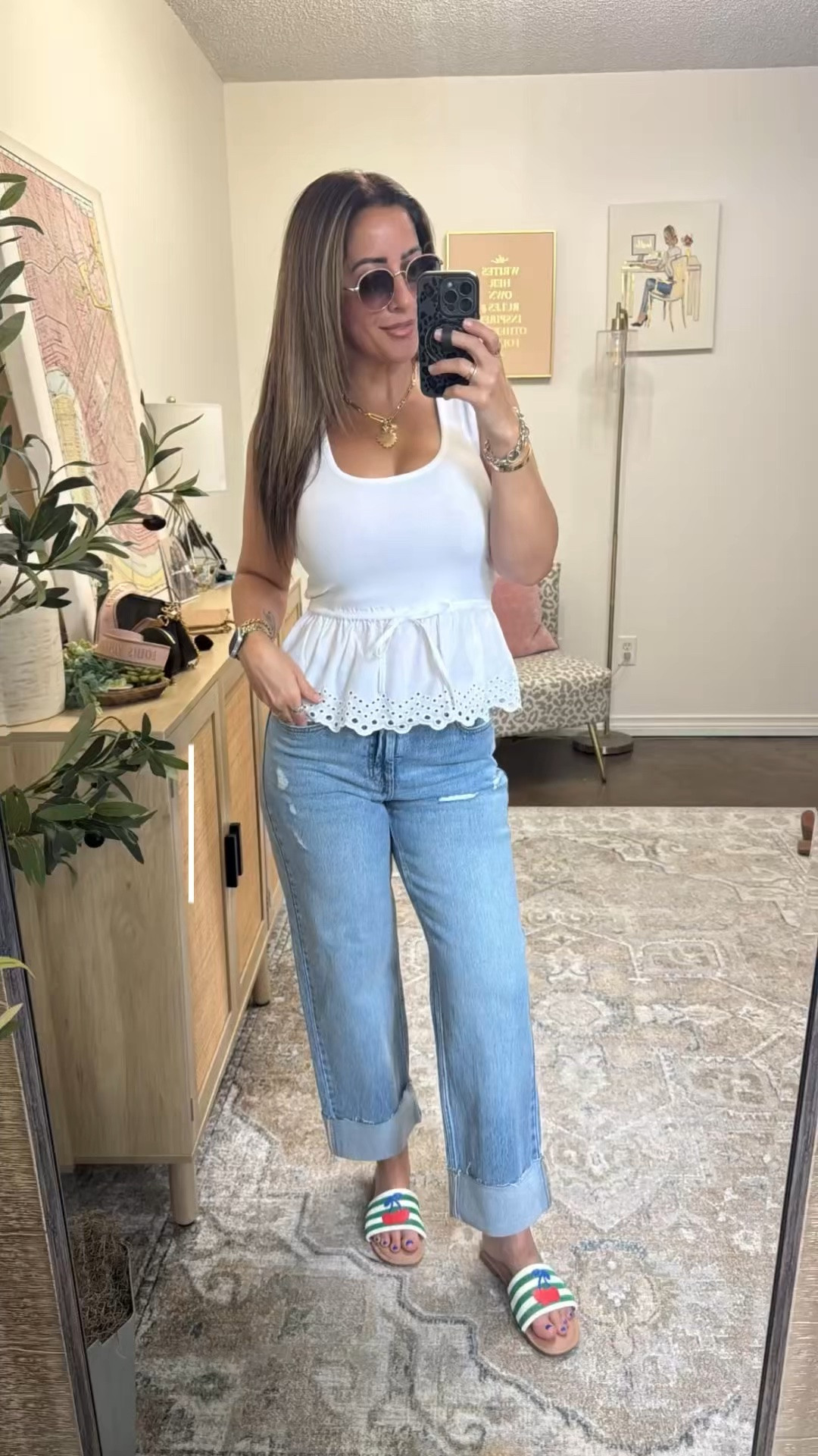The kind of outfit that looks expensive without the expensive price tag
This has all the details-eyelet lace, a flattering cinched waist, structured denim, and the cutest beaded sandals.

#LTKootd #LTKgrwm #LTKSeasonal